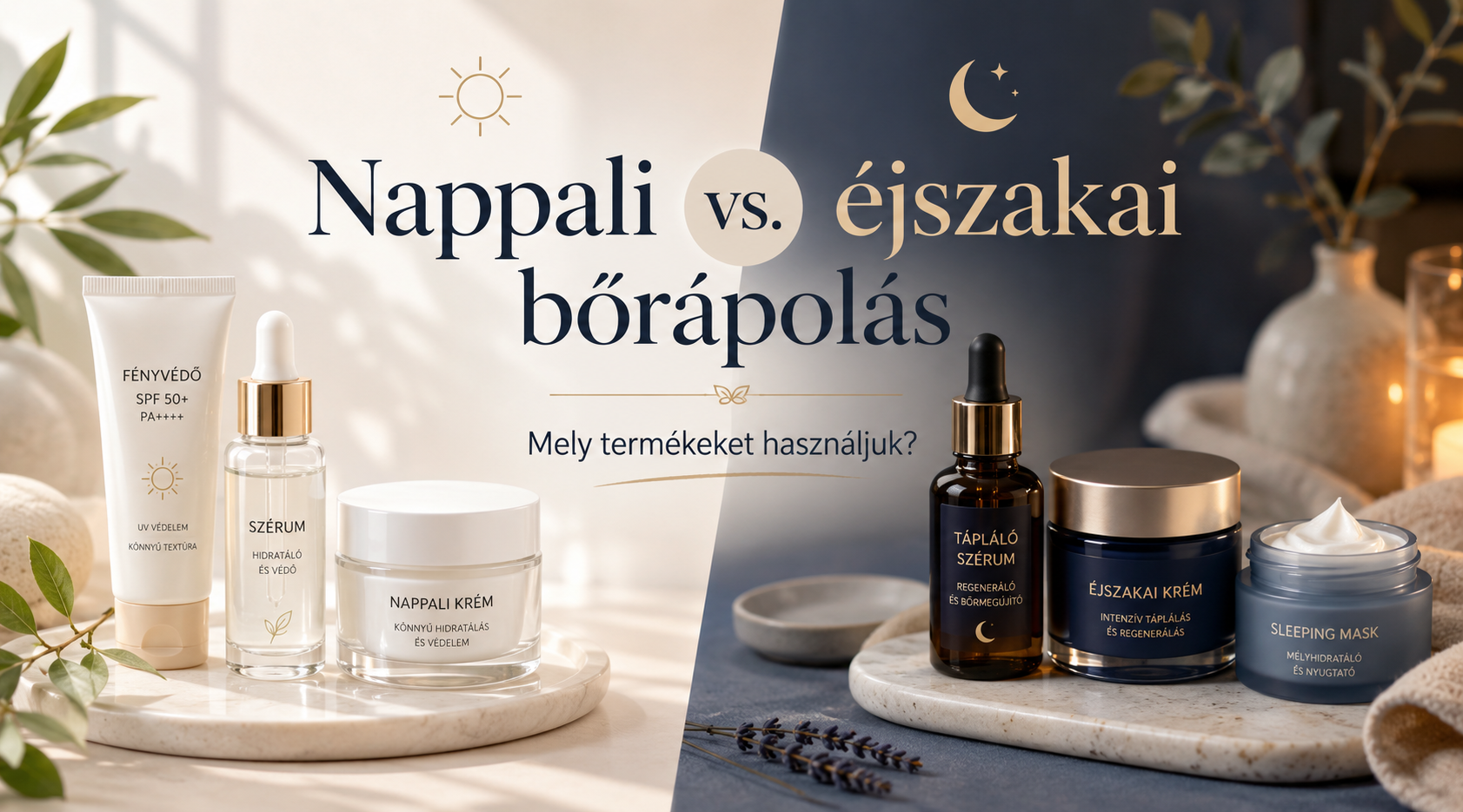 Nappali krém vs. Éjszakai krém vs. Éjszakai maszk: Mi a különbség?