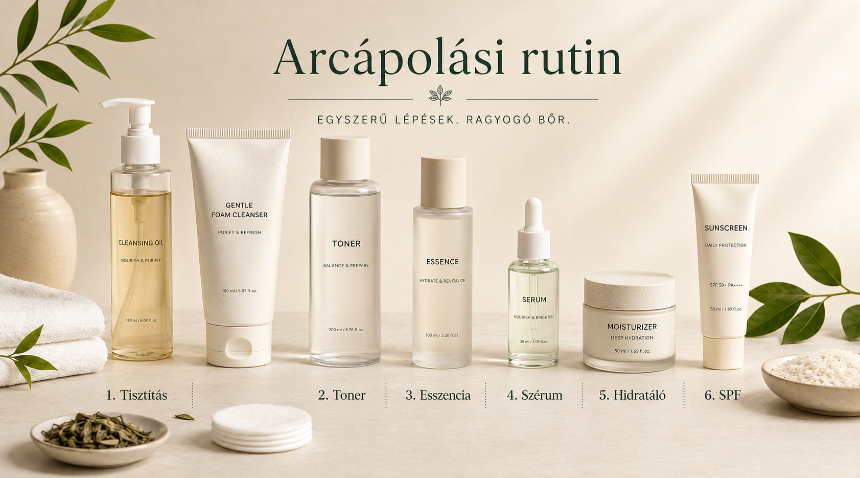 Milyen lépésekből áll a koreai arcápolás?