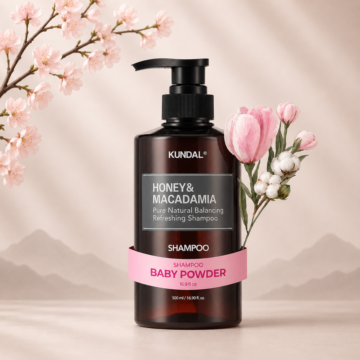 Kundal Honey & Macadamia Baby Powder sampon