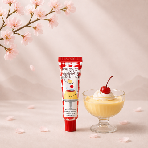 Toosty Custard Puding fogkrém 25g- utazó méret – koreai fogkrém termékfotó