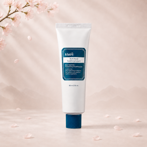 Klairs Rich Moist Soothing Cream - Mélyhidratáló és Nyugtató Krém – koreai arcápoló termékfotó