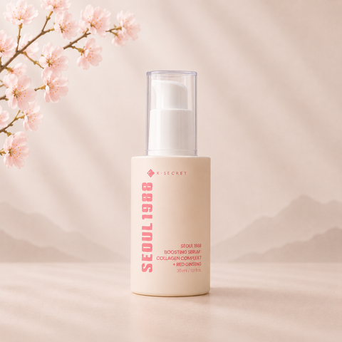 K-Secret Seoul 1988 Boosting Serum: Collagen Complex 7 + Red Ginseng – 30ml – koreai arcápoló termékfotó