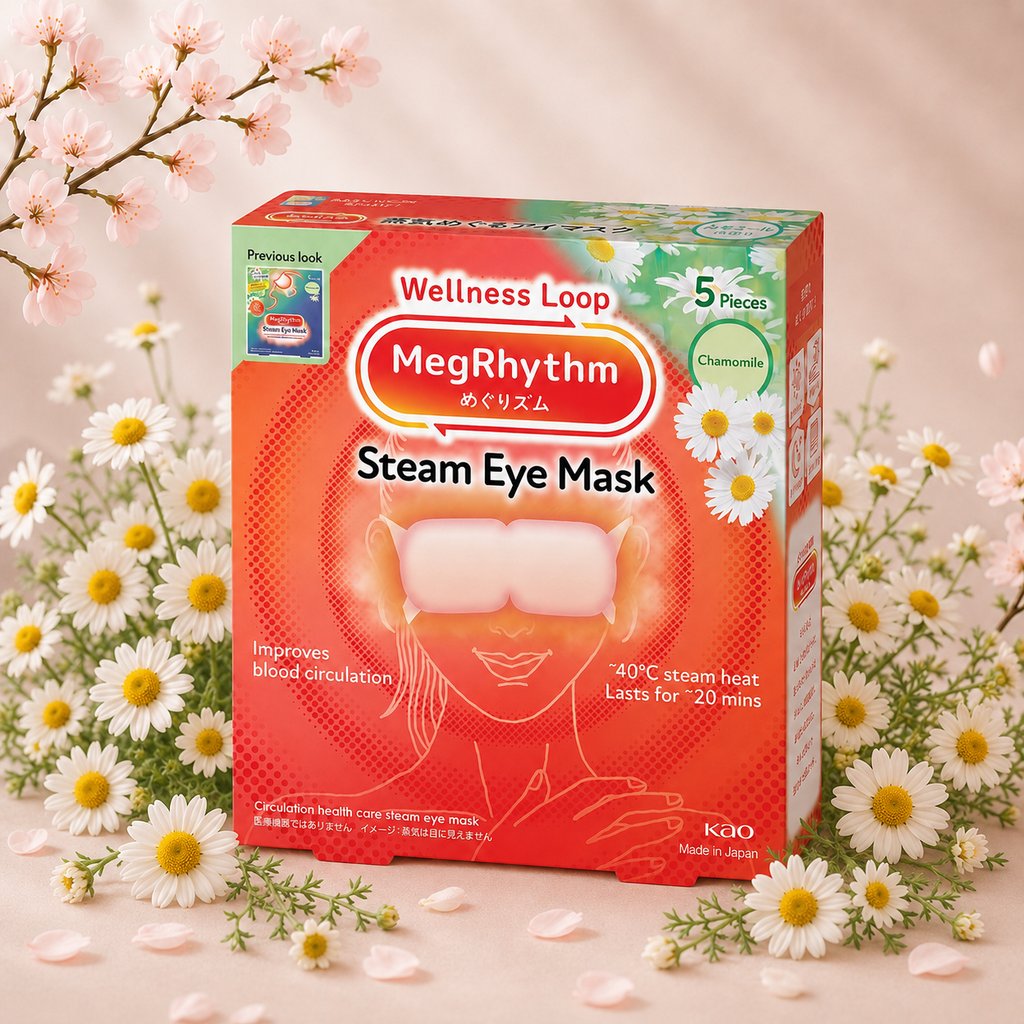Kao MegRhythm Steam Eye Mask Chamomile, 5 db . szemmaszk kamillás