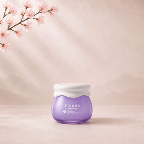Frudia Blueberry Hydrating Cream - Intenzív hidratáló arckrém áfonyával mini – koreai arcápoló termékfotó