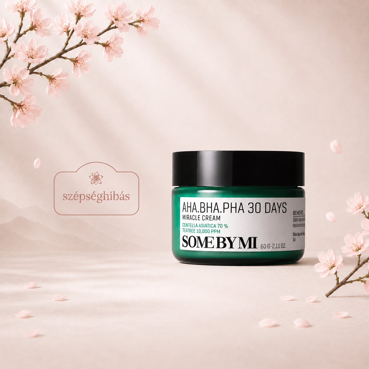 SOMEBYMI AHA-BHA-PHA 30 days Miracle Cream - Arckrém Tealevél Kivonattal és AHA, BHA, PHA savakkal- doboz nélkül – koreai arcápoló termékfotó
