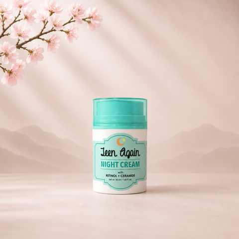 Look at me - Teen again - Night Cream – koreai arcápoló termékfotó