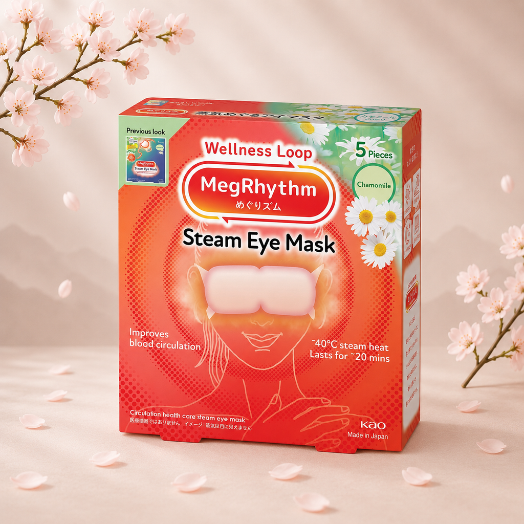 Kao MegRhythm Steam Eye Mask Chamomile, 5 db . szemmaszk kamillás