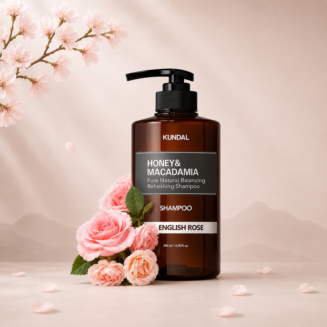 Kundal Honey & Macadamia Nature Shampoo English Rose