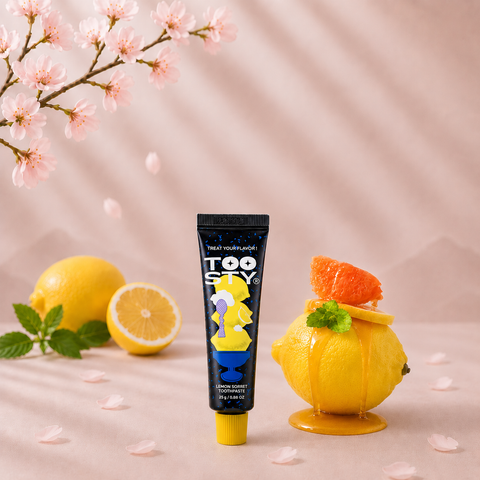 Toosty Lemon Sorbet Fogkrém 25 - utazó méret – koreai fogkrém termékfotó