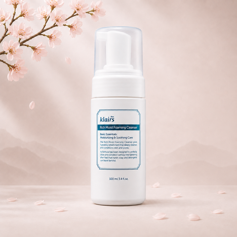 Klairs Rich Moist Foaming Cleanser - Tisztító Hab – koreai arcápoló termékfotó